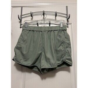Madewell Shorts Women's Size‎ S Small Olive Green Elastic Waist Pockets Athletic
